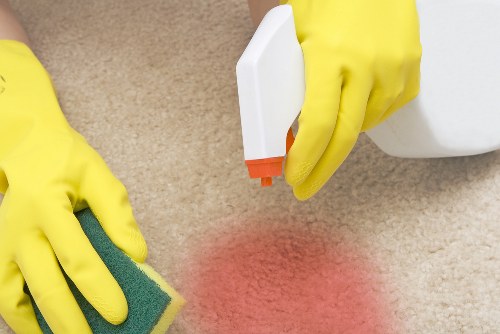 Professional carpet cleaning service in a New Barnet home
