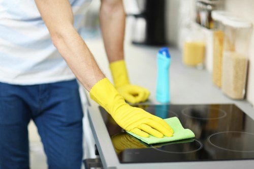 Local carpet cleaning process in New Barnet with professional equipment