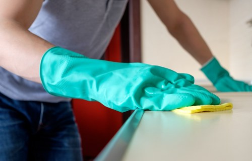 Carpet cleaning products and equipment arranged for safe use